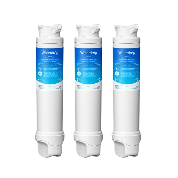 Waterdrop Refrigerator Water Filter Replacement for Frigidaire® EPTWFU01® Pure Source® Ultra II, FPBC2277RF, FPBG2277RF, FGHB2868TP, FFHD2250TD, FGSC2335TF, FGSC2335TD, LGHD2369TF, 3 Filters