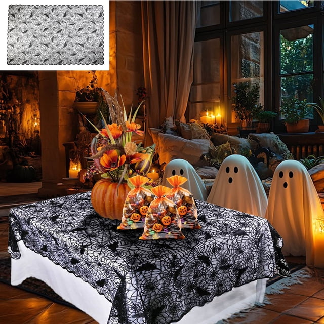 Manteles, manteles para picnic, manteles, decoraciones de Halloween, manteles de Halloween, manteles para chimenea, decoración de fiestas, manteles individuales.