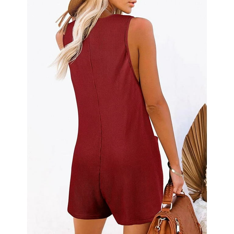 Burgundy romper shorts outlet