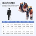 thumbnail image 4 of Naloa Sunset Ocean Watercolor Dolphin Men’s Pajamas Set - Long Sleeve Button Down Sleep Shirt and Pajama Bottoms Sleepwear Set-, 4 of 7