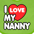 thumbnail image 4 of Inktastic I Love My Nanny Boys or Girls Baby Bib, 4 of 4