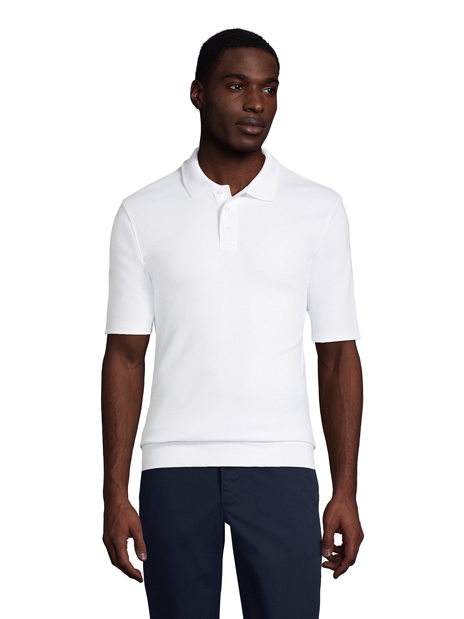 mens short sleeve banded bottom polo shirts