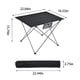thumbnail image 3 of Mesa plegable portátil ultraligera de aluminio para exteriores, ideal para camping y senderismo, ideal para picnics, camping y barbacoas., 3 of 8