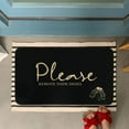 thumbnail image 3 of Please Remove Your Shoes Doormat Funny Welcome Mats Outdoor Front Door Non-Slip Rubber Mat for Home Funny Doormat Indoor Entryway Durable Rug 30" x 17", 3 of 5