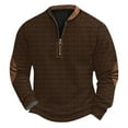 thumbnail image 2 of Blusas y camisas de manga larga con cuello redondo Sudadera con capucha de cuello redondo para hombre Jersey estampado Blusa de poliéster de manga larga para hombre, 2 of 4