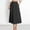 01 Black, variant on Weiqiqre Skirts for Women Elastic Waist Pocket Side A Line Midi Swing Flared Skirt