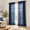 Navy Blue-52"W x 96"L (Pack of 2), variant on Linen Curta36 Inch Wide X 96 Long For Living Room Double Hung Small Window 2 Panels Set Cream Light Filtering Semi Sheer Narrow Fl