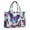 Purple Butterfly Rose, variant on Large Capacity Tote Bag,Dreamy Pastel Sky Handbag Fashion Luxury Tote Bag,15.7"x13"x 5.1" Inches,Laptop Compatible