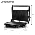 thumbnail image 3 of Parrilla Sandwich panini Placas Antiadherentes Abertura 180°, 3 of 6