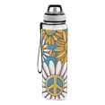 thumbnail image 2 of Flowers and Daisy Sports Water Bottle Portable Travel Mug 32oz BPA Free Leak Proof Straw Transparent Tritan for Gym Yoga Cycling Camping, 2 of 7