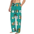 thumbnail image 2 of Yiaed Cartoon Dogs Print Men's Lounge Pants, Loose PJ Bottoms, Long Pajama Pants for Men-Large, 2 of 5