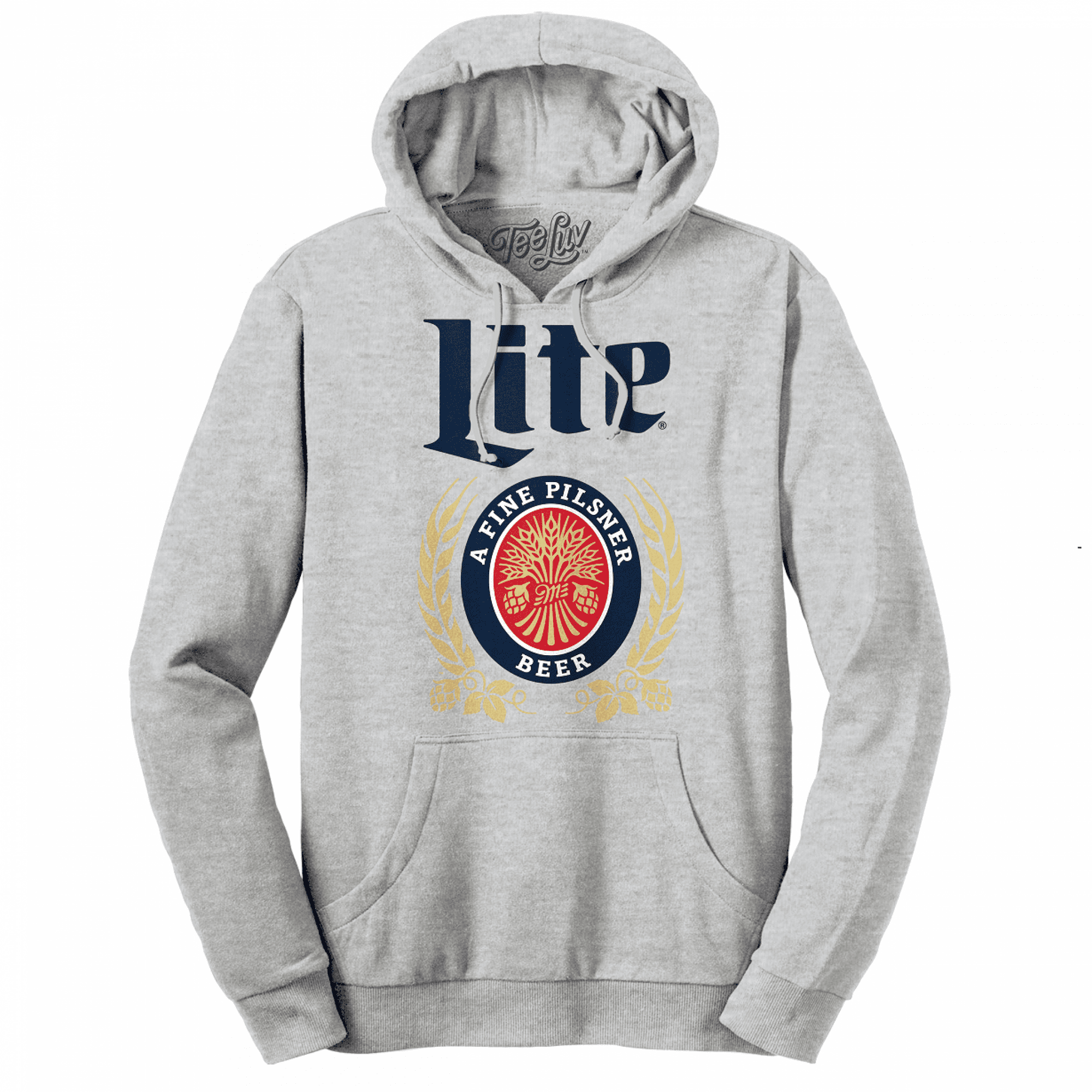 Miller Lite Beer Classic Logo Grey Hoodie Small Multicolour