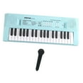 thumbnail image 1 of Piano digital portátil de 37 teclas para niños con altavoz y micrófono Azul, 1 of 9