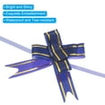 thumbnail image 4 of Unique Bargains 8' Pull Bows Gift Wrapping Pull Bow Gold Thread Style Baskets Present Bows Knot Ribbon Dark Blue 100 Pcs, 4 of 6