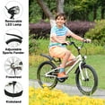 thumbnail image 3 of Glerc 20 inch Kids Bike for Child 7-13 Year Old Boys & Girls with Headlight & Kickstand, White, 3 of 6