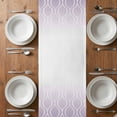 thumbnail image 6 of Moroccan Purple Table Runner - 72 Inch Long, Kitchen Dining Table Runner Dresser Scarves, Geometric Gradient Plaid Modern Farmhouse Decor for Coffee Tables Wedding Party Banquet, 6 of 8