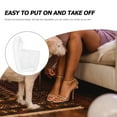 thumbnail image 3 of Heel Covers High Shoes Detachable Straps Heels Boot Elastic Laces Ankle Shoelace  2 Pairs, 3 of 6
