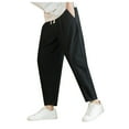 thumbnail image 1 of Mens Fashion Loose Casual Nine Point Trousers, 1 of 6