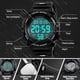 thumbnail image 1 of Reloj deportivo digital para niños y niñas, reloj analógico electrónico informal resistente al agua con 7 LED coloridos (negro), 1 of 4