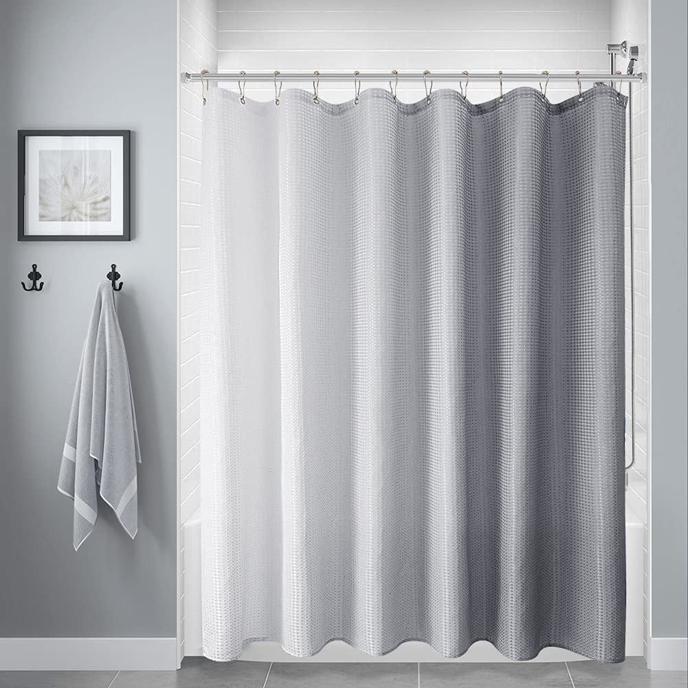 Gray wolf Bathroom Shower Curtain Waterproof Fabric w/12 Hooks 71*71inch new 