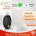 thumbnail image 2 of New Wired to Wireless Carplay Smart Adapter 2in1 Android Auto Mini Box Plug and Play WiFi Fast Connection USB Type-C, 2 of 10