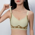 thumbnail image 6 of Guluxicc Jelly Bras for Women Seamless Minimizer Bra Full Coverage Comfortable Push Up Bras, Green, XL, 6 of 8