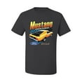 thumbnail image 2 of Wild Bobby, Ford Yellow Mustang Horsepower Cars and Trucks Men Graphic Tee, Charcoal, 4X-Large, 2 of 6