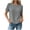*Gray, variant on VBVC Women's Waffle Summer Short Sleeve Top , Ladies' Crew Neck Casual Blouse , Back Button Down T-Shirt For Women,Army Green,S-2XL