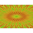 thumbnail image 1 of Ahgly Company Indoor Rectangle Patterned Neon Orange Area Rugs, 2' x 3', 1 of 6