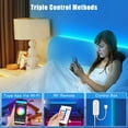 thumbnail image 4 of Tatazone RGBWW Bande Lumineuse LED Intelligente, 65.6 Pieds Blanc Réglable 3000K à 6500K+RGB WiFi LED Fonctionne avec Alexa Google, Synchronisation Musicale Changement de Couleur Indo, 4 of 7