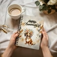 thumbnail image 3 of Happy Anniversary Dachshund Celebrates Wedding Love Family Party Spiral Bound Journal Wiener Dog Lover Gifts Idea 5x7in Spiral Notebook - 01015, 3 of 5