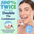 thumbnail image 3 of Dual-Thread Dental Floss Sticks (220 count) - Dental Floss Sticks Made from Wheat Straw, Dual-Thread Cleaning, Mint Fresh, Smooth Glide, Tear-Resistant Floss | Travel Case Fits 10 Dental Floss Sticks, 3 of 4