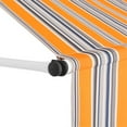 thumbnail image 3 of Casafoyer Manual Retractable Awning 157.5" Yellow and Blue Stripes, 3 of 3