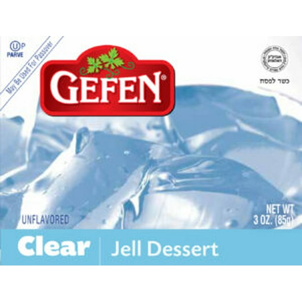 Gefen Clear Unflavored Jello 3 oz (pack of 12)