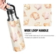 thumbnail image 4 of Yayeee 20oz Insulated Water Bottle Double Wall Stainless Steel with Flip Straw Lid, Pink Seashell, 4 of 7