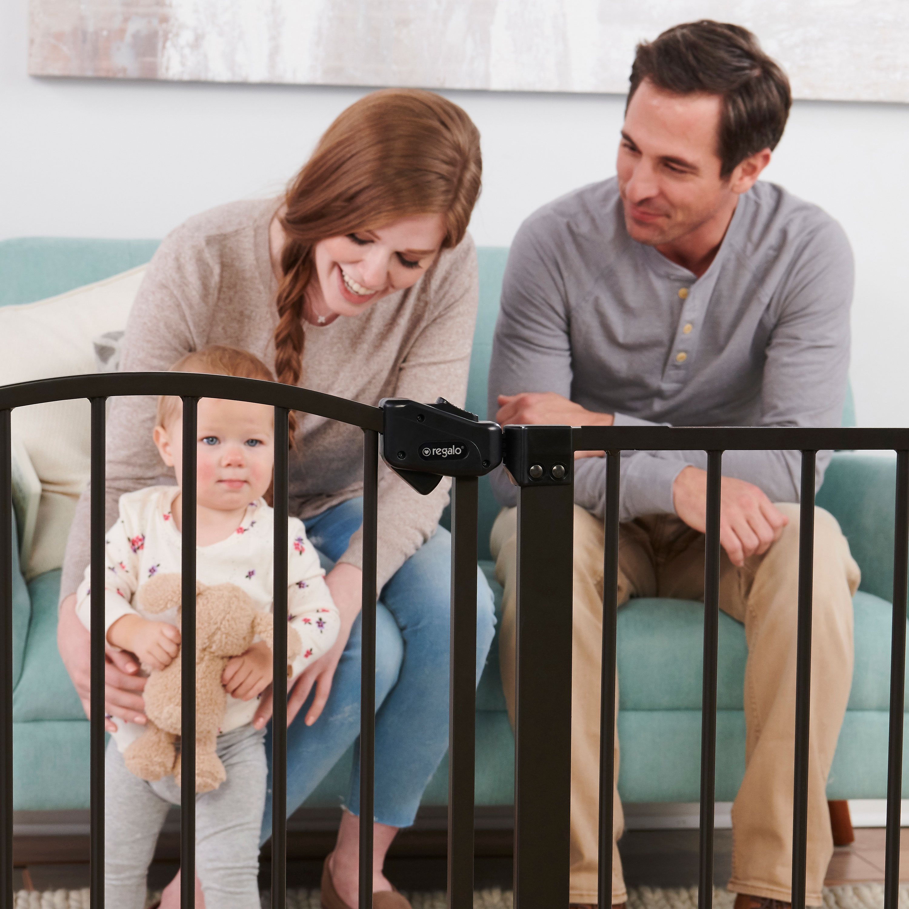 Regalo 58-Inch Extra Wide Arched Decor Baby Safety Gate, Bronze photo 7