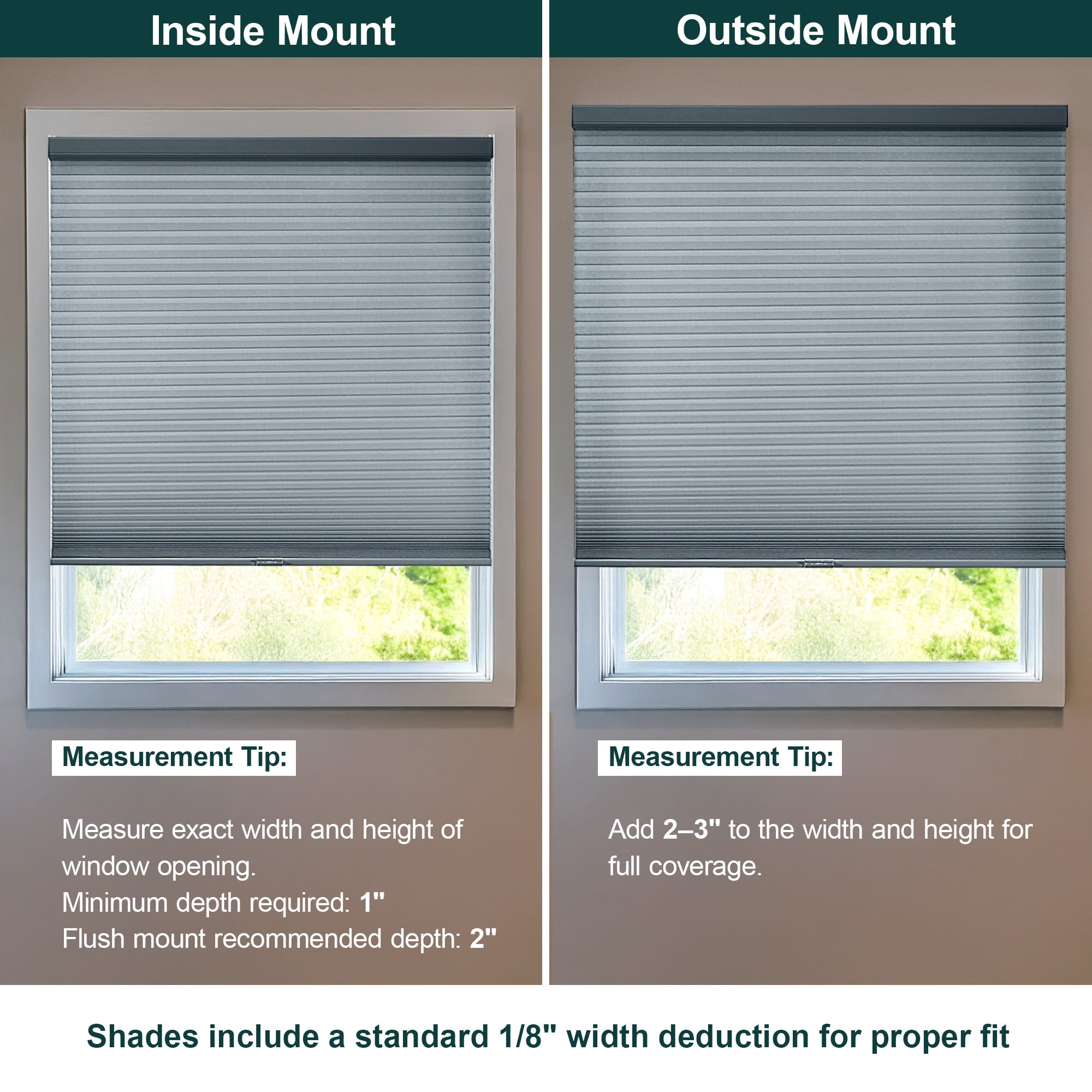 Chicology Light Filtering Cellular Shade, Morning Pebble, 35"W X 84"H