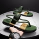 thumbnail image 4 of Sandalias para hombre, chanclas, zapatillas planas informales para hombre, zapatos de playa para exterior, sandalias de casa de moda, sandalias suaves antideslizantes con forma de nube, 4 of 6