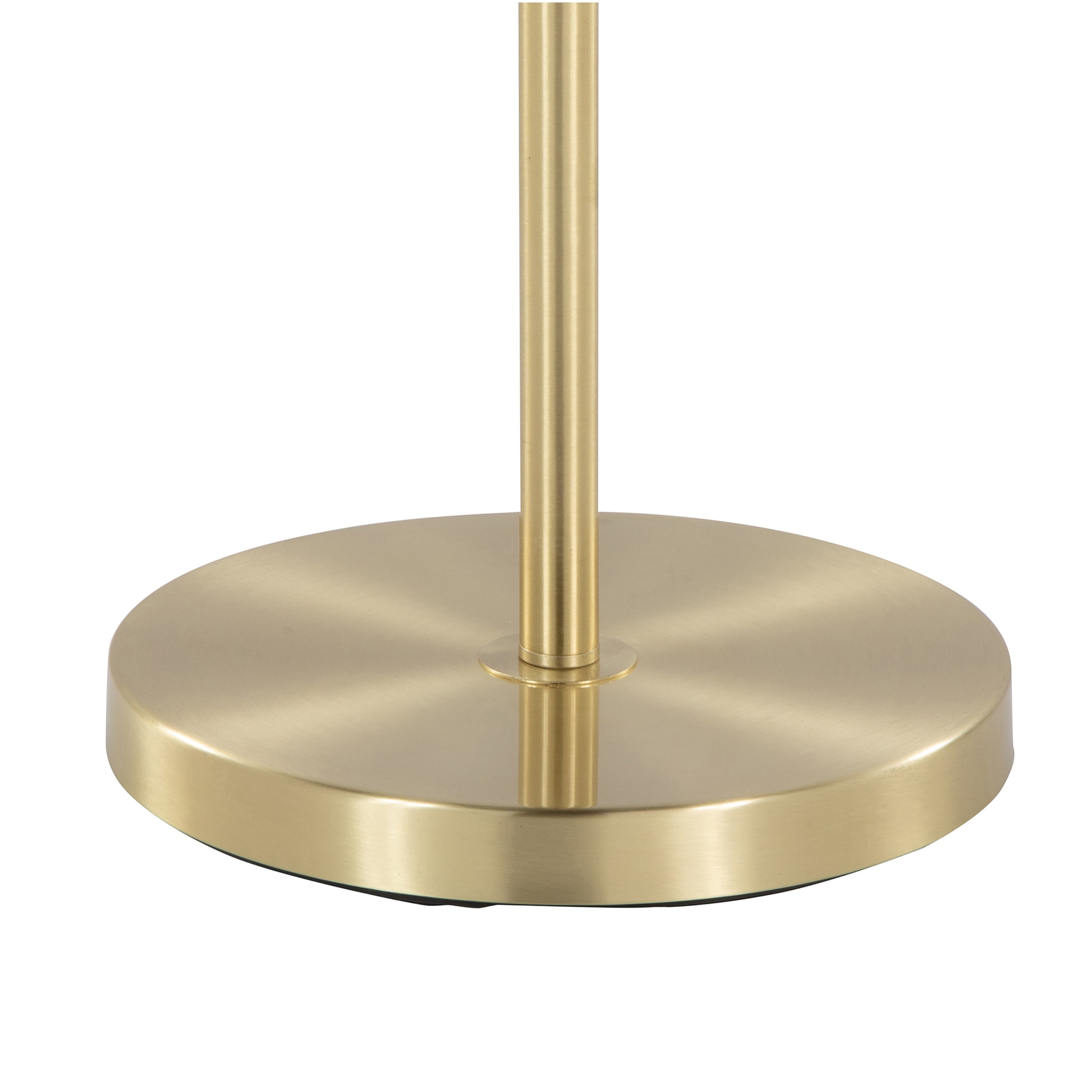 JERFIT 64 Inch Modern Gold Floor Lamp with Tiered Linen Shade, Pull Chain Accent Light for Living Room Bedroom Office