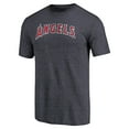 thumbnail image 2 of Men's Navy Los Angeles Angels Team Wordmark Tri-Blend T-Shirt, 2 of 3