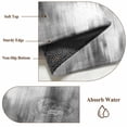 thumbnail image 6 of Round Area Rug 7 Ft, Grey Ombre Washable Non-Slip Circle Carpet for Living Room/Bedroom, Vintage Simple Abstract Gradient Mottled Low-Profile Large Runner Mat Collection Rugs for Indoor, 6 of 7