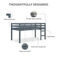 thumbnail image 3 of Dorel Living Milton Traditional Junior Wood Twin Loft Bed in Gray, 3 of 6