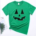 thumbnail image 4 of Green Pumpkin Short Sleeve Tops Crew Neck oversized tshirts, plus size tops, summerween, short sleeve, , skull hand, punk rock outfit, y2k, skeleton, halloween L, 4 of 4