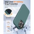 thumbnail image 5 of KOMI Designed for iPhone 16 Pro Max Case,Shockproof Liquid Silicone Protective Phone Case with Soft Anti-Scratch Microfiber Lining Ultra Slim Drop Protection Phone Cover 6.9 inch Forest Green, 5 of 5