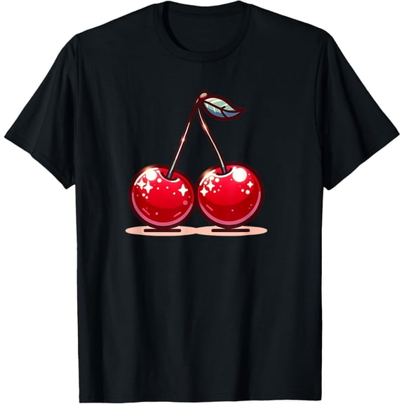 Pair Of Cherries Summer Cherry T-ShirtCherry Costume Summer Crazy Fresh Fruits Apparel
