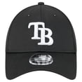 thumbnail image 2 of Men's New Era Black Tampa Bay Rays Pivot 9FORTY Adjustable Hat, 2 of 6