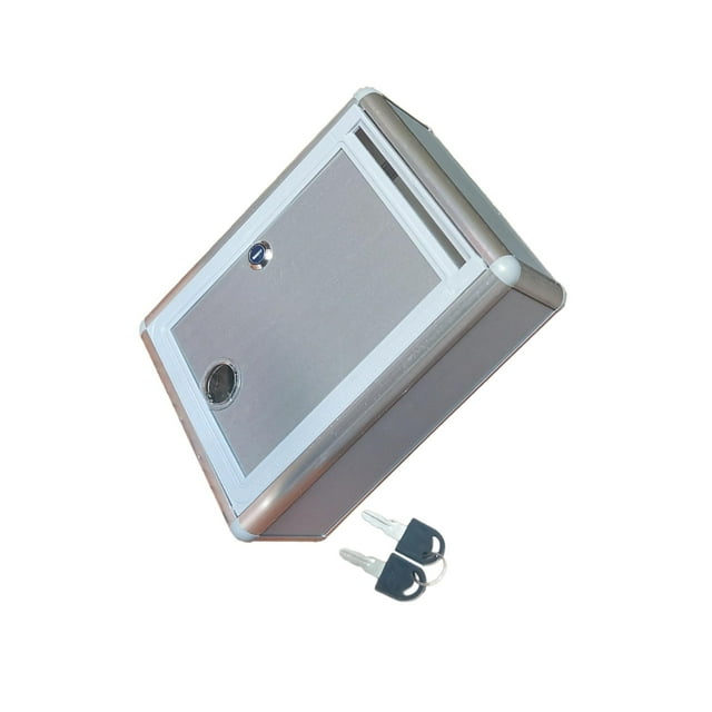 relayinert Donation And Collection Box With Lock Equipped With Easy To Clean High Environments Suggestion Mailbox Reports Silver Small