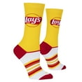 thumbnail image 3 of Cool Socks, Lays Potato Chips Logo, Women's Funny Crew Socks, 3 of 6