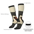 thumbnail image 4 of Pofeuu Retro Raccoon Graphic Print Print Stockings, Adult Running Hiking Socks for Youth and Adult, 4 of 6