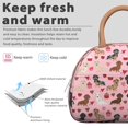 thumbnail image 2 of Dog and Bone Pattern Lunch Bag – Whimsical Cartoon Style for Pet Fans, 2 of 4